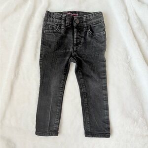 The Children's Place Black Denim Skinny Jeans with Adjustable Waist Girls 2T